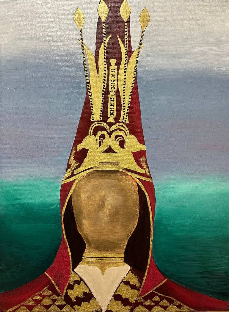 The Golden Man 1 Painting by Damira Kengeszhankyzy | Saatchi Art