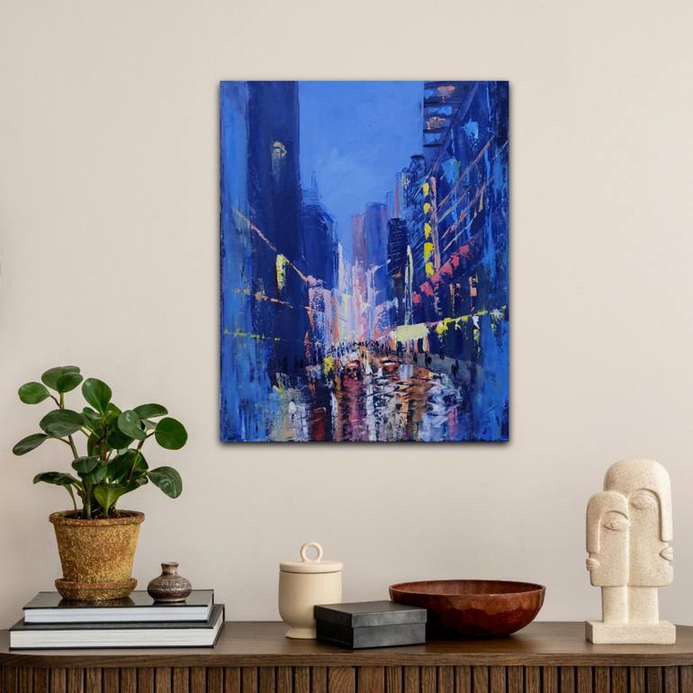 Original Contemporary Architecture Painting by Natalia  Ayu