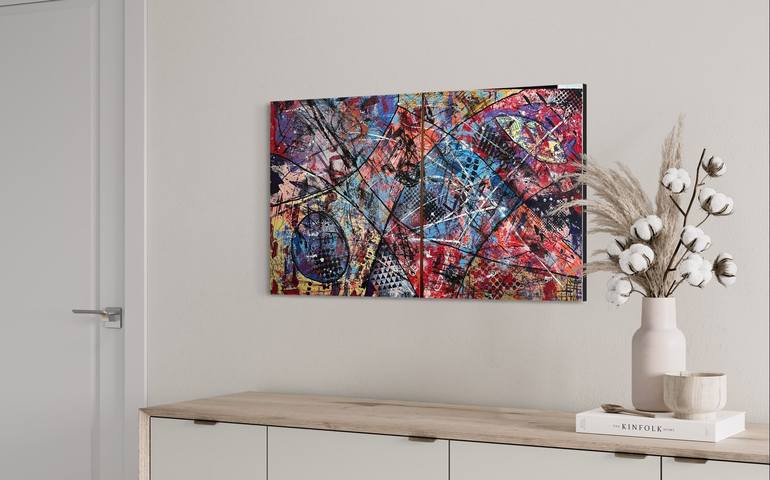 Original Abstract Expressionism Abstract Painting by Len Van Zyl