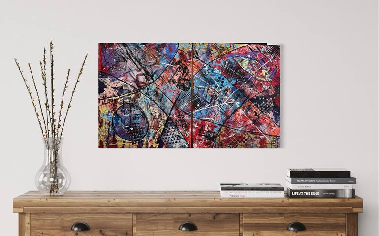 Original Abstract Expressionism Abstract Painting by Len Van Zyl