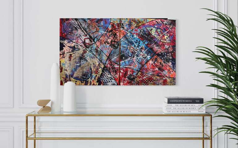 Original Abstract Expressionism Abstract Painting by Len Van Zyl