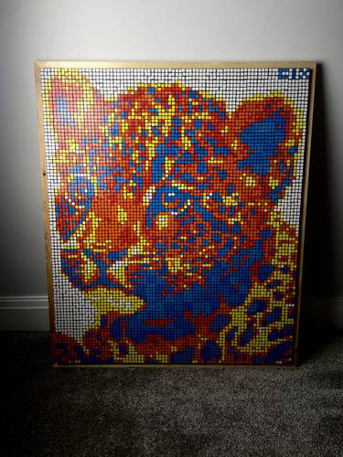 "The Leopard" Rubik's Cube Art thumb