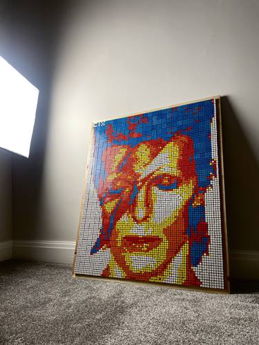 David Bowie Rubik's Cube Art thumb
