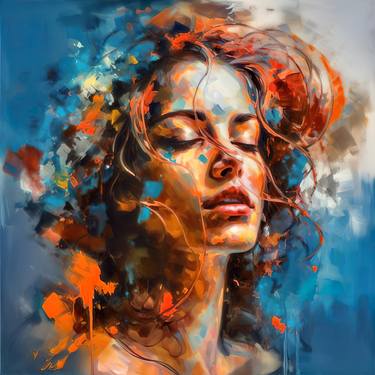 Original Abstract Women Digital by Patrick Tsang