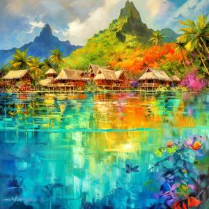 Collection "Wanderlust Canvases: A Journey Through Iconic Paradises"