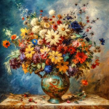 Print of Cubism Floral Digital by Patrick Tsang