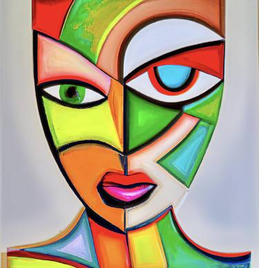 Print of Abstract Women Digital by Patrick Tsang