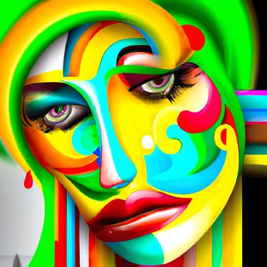 Original Abstract Women Digital by Patrick Tsang