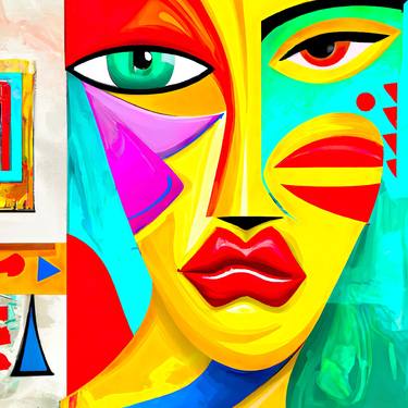 Original Abstract Women Digital by Patrick Tsang