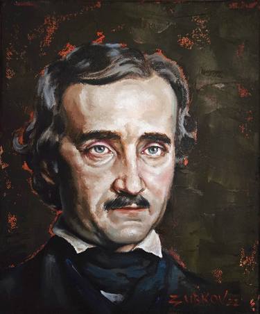 EDGAR ALLAN POE PORTRAIT / The father of all horror stories thumb