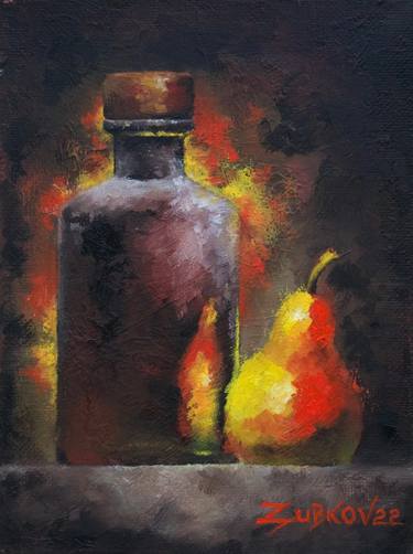 Original Expressionism Food & Drink Paintings by Pavel Zubkov