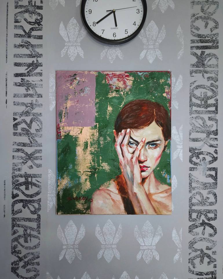 Original Figurative People Painting by Pavel Zubkov