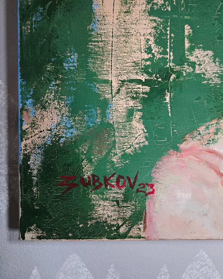 Original Figurative People Painting by Pavel Zubkov