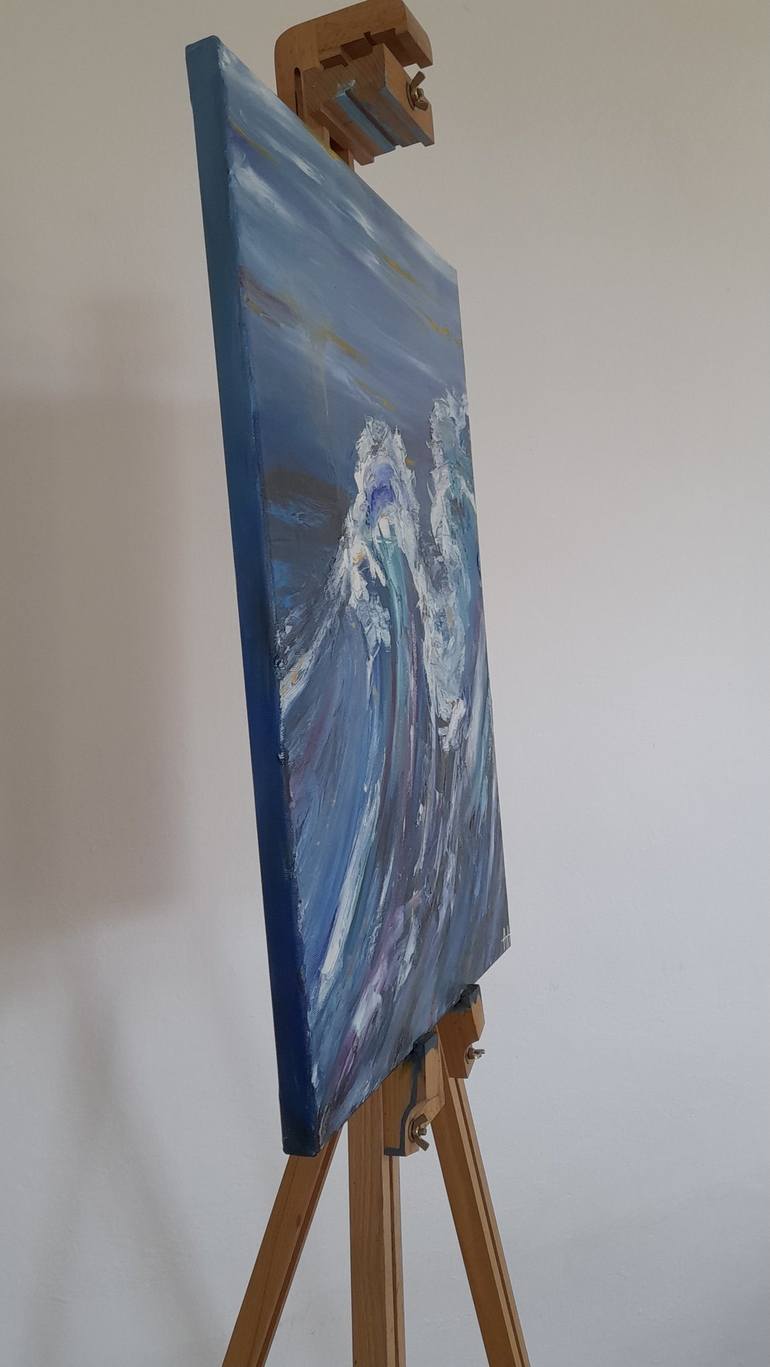 Original Abstract Water Painting by Natalia Atamanchuk