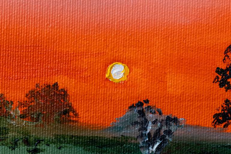 Original Modernism Landscape Painting by Natalia Atamanchuk