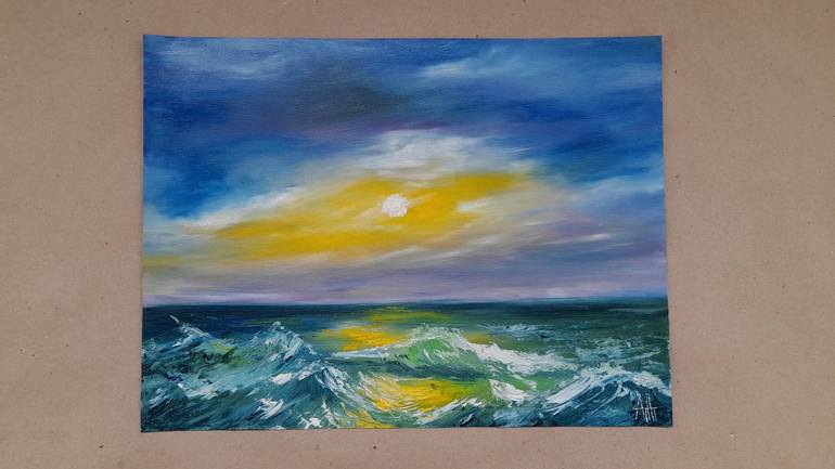 Original Realism Seascape Painting by Natalia Atamanchuk