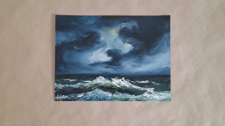 Original Realism Seascape Painting by Natalia Atamanchuk