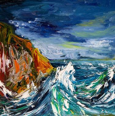 Original Expressionism Seascape Paintings by Natalia Atamanchuk