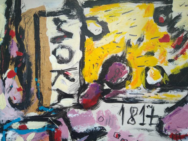 Original Expressionism Still Life Painting by Elpídio Da Costa