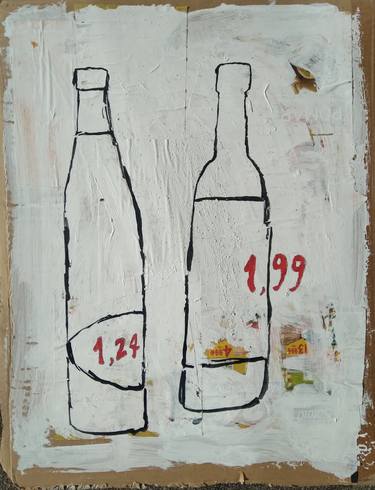 Original Abstract Expressionism Food & Drink Painting by Elpídio da Costa