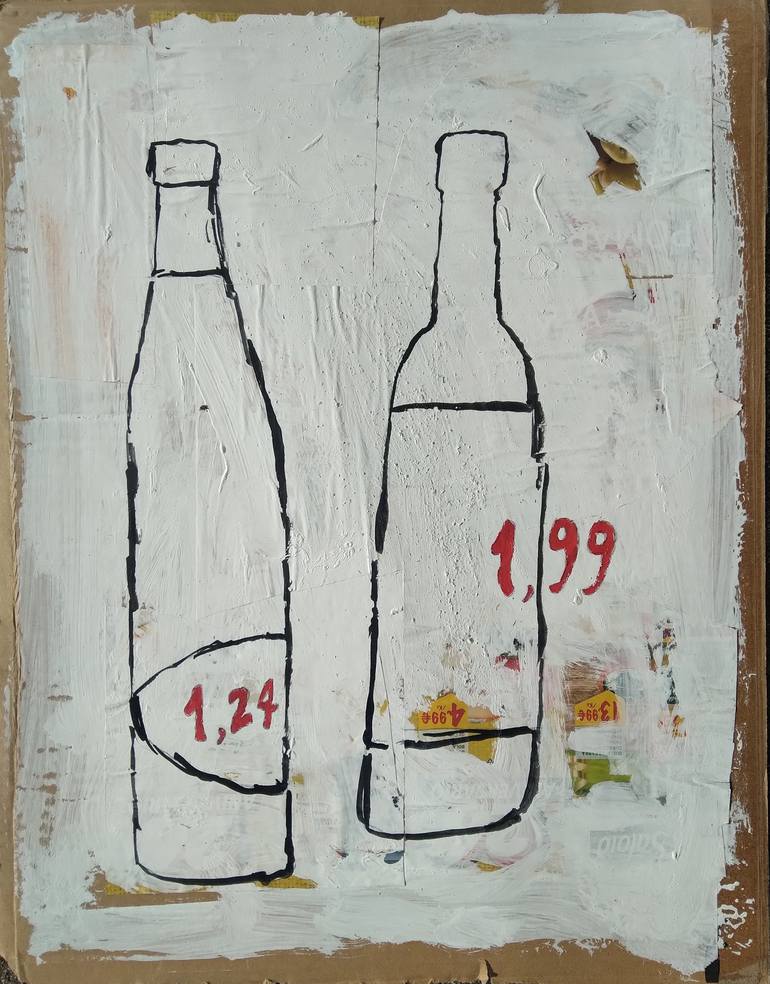 Original Abstract Expressionism Food & Drink Painting by Elpídio da Costa