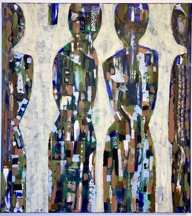 Original Abstract People Painting by Marija Kobic