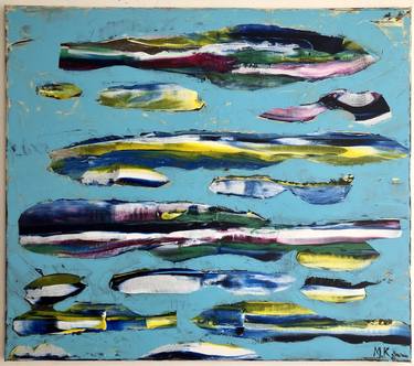 Original Abstract Fish Paintings by Marija Kobic