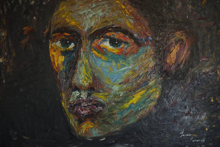 Locking eyes with a stranger Painting by zeineb masmoudi Saatchi Art