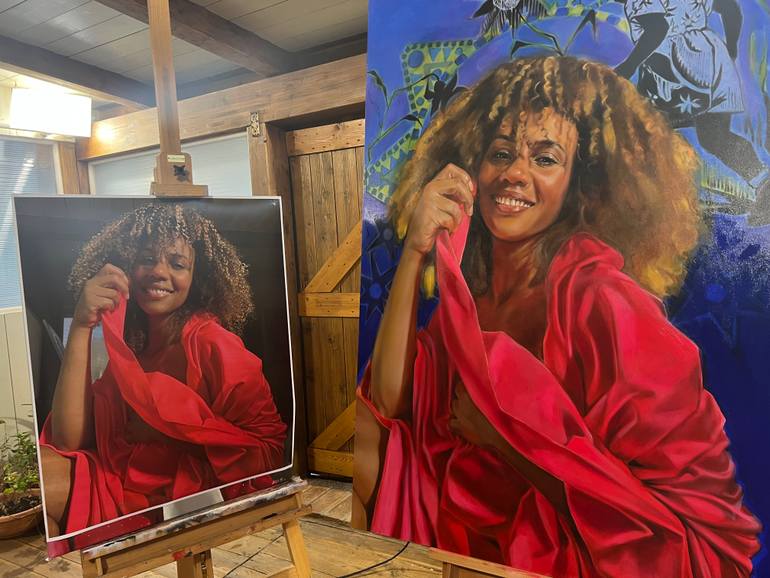 Original Contemporary People Painting by Roberta Barani