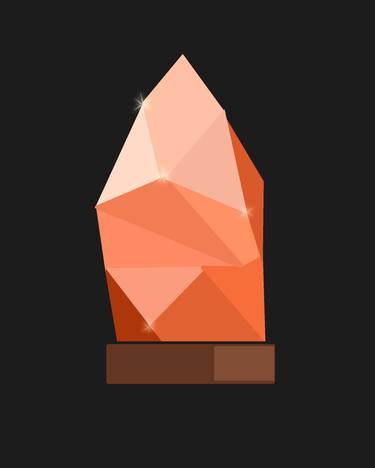 Pink Himalayan Salt lamp Art thumb