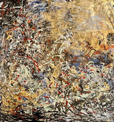 Original Abstract Expressionism Abstract Mixed Media by Mihaela Blonde