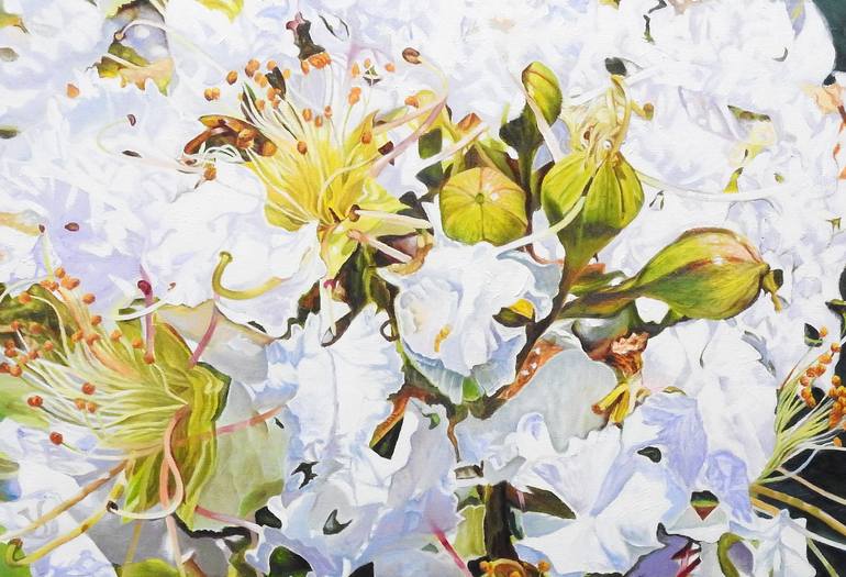 Original Fine Art Floral Painting by Jennifer Lee