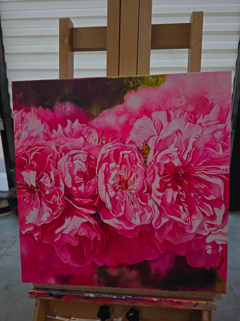 Original Figurative Floral Painting by Jennifer Lee