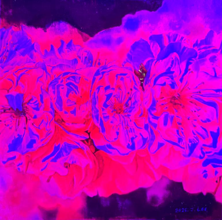 Original Figurative Floral Painting by Jennifer Lee