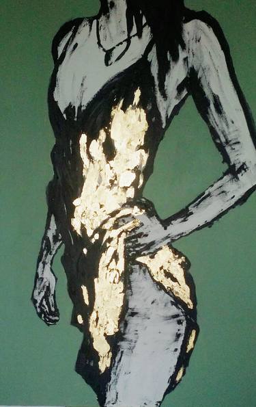 Original Black & White Women Painting by Inbal Gradus