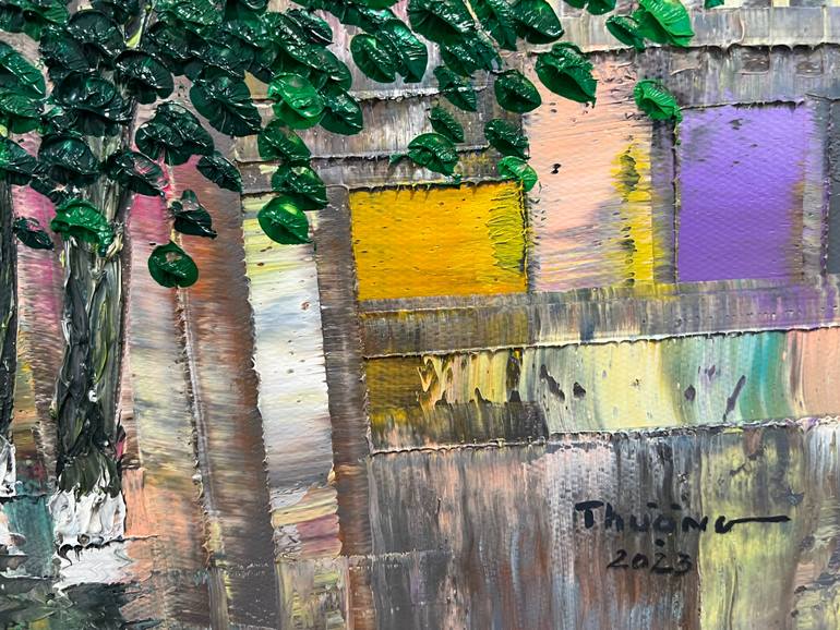 Original Impressionism Landscape Painting by Trong Thuong Tran