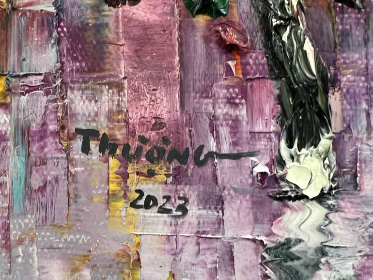 Original Impressionism Landscape Painting by Trong Thuong Tran