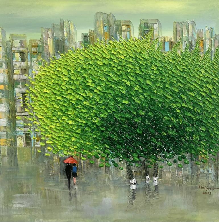 Original Landscape Painting by Trong Thuong Tran