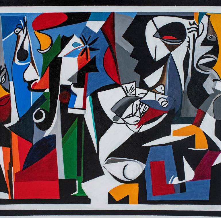 Picasso Vibes Painting by Victoria Saint | Saatchi Art