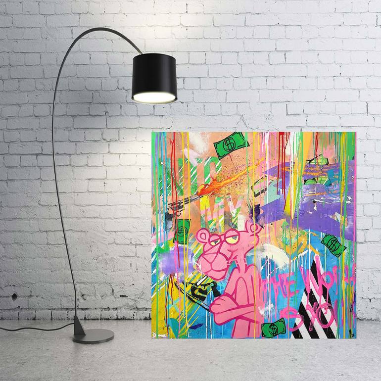 Original Abstract Cartoon Painting by Maximilian Sperber