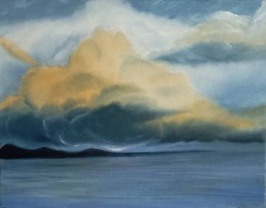 Original Illustration Seascape Painting by Mike Eagle