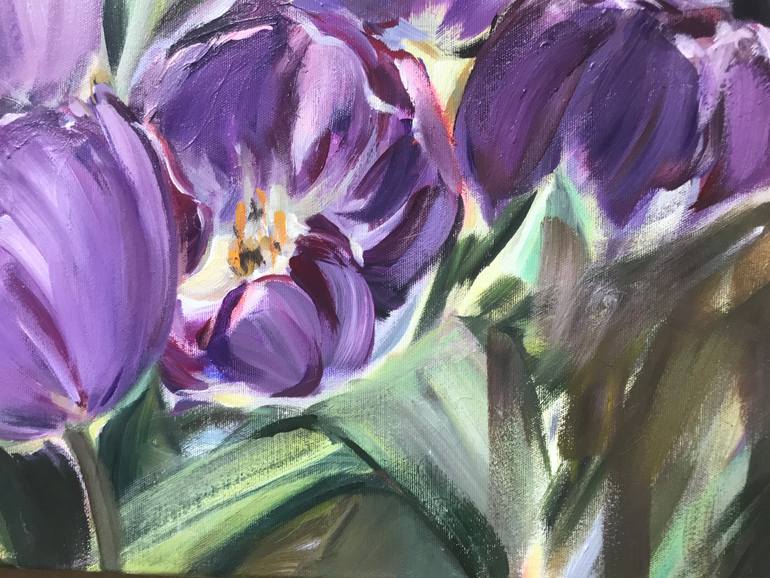 Original Impressionism Floral Painting by Liudmyla Popova