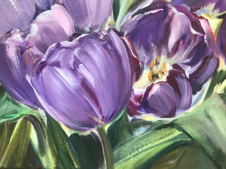 Original Impressionism Floral Painting by Liudmyla Popova