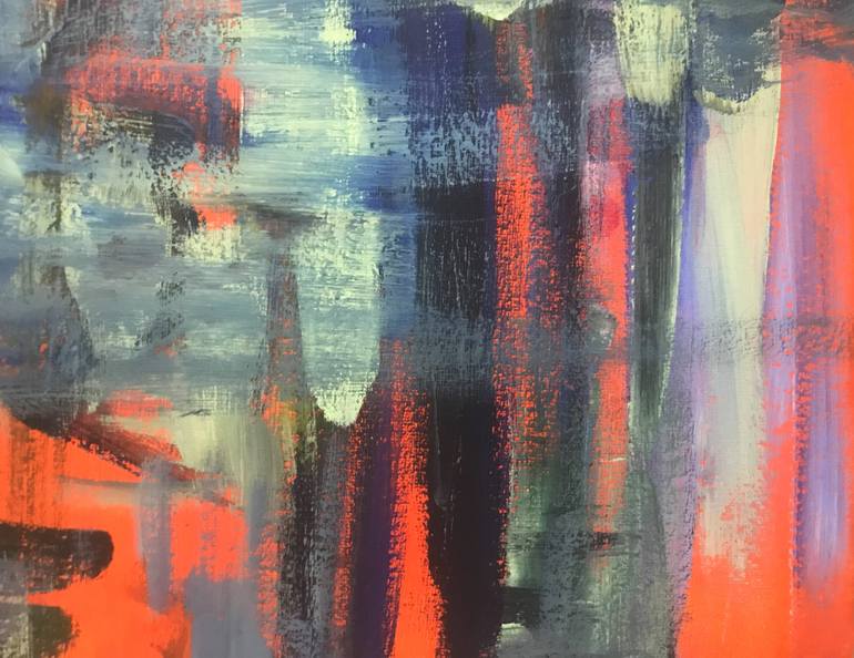 Original Abstract Water Painting by Liudmyla Popova