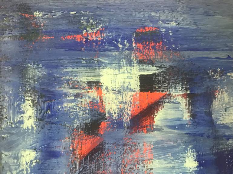 Original Abstract Water Painting by Liudmyla Popova