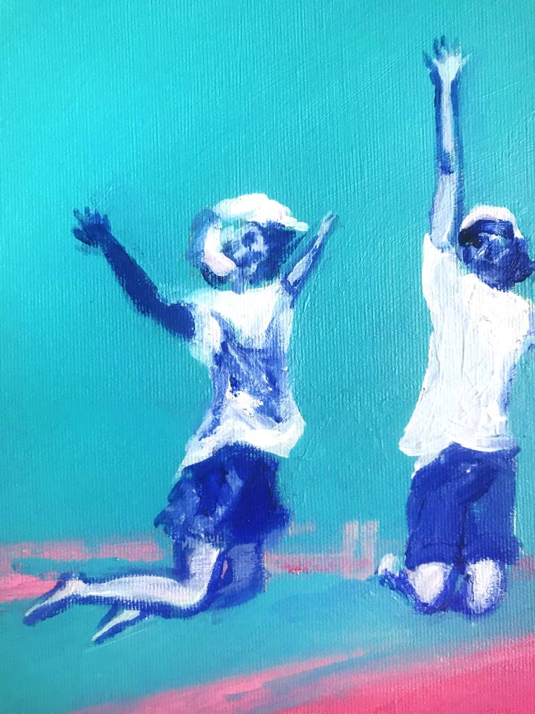 Original Pop Art Beach Painting by Liudmyla Popova