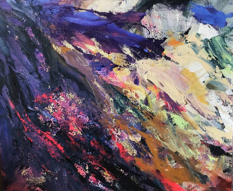 Original Abstract Expressionism Landscape Paintings by Liudmyla Popova