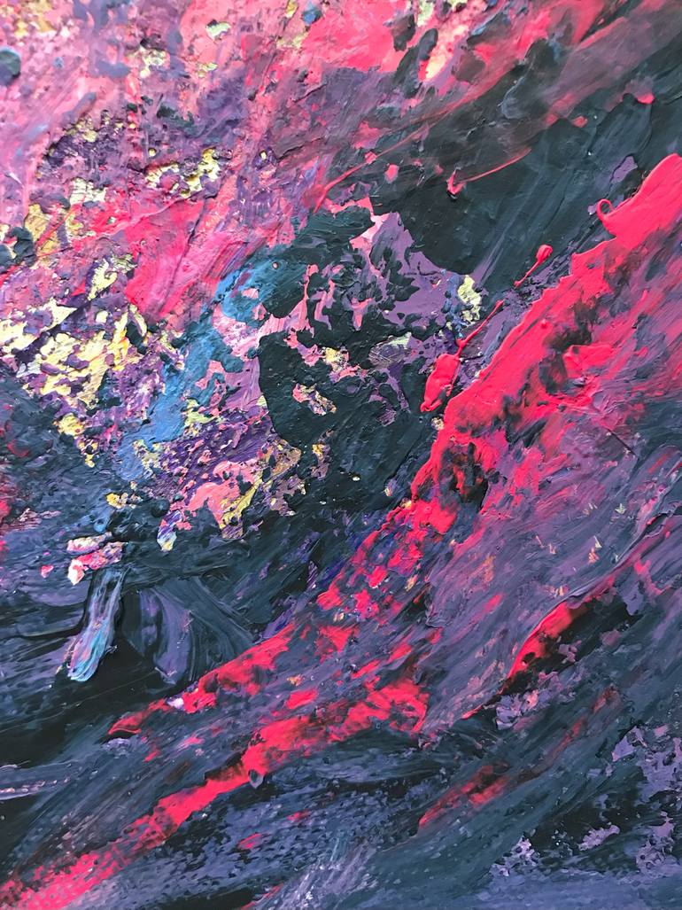 Original Abstract Expressionism Landscape Painting by Liudmyla Popova