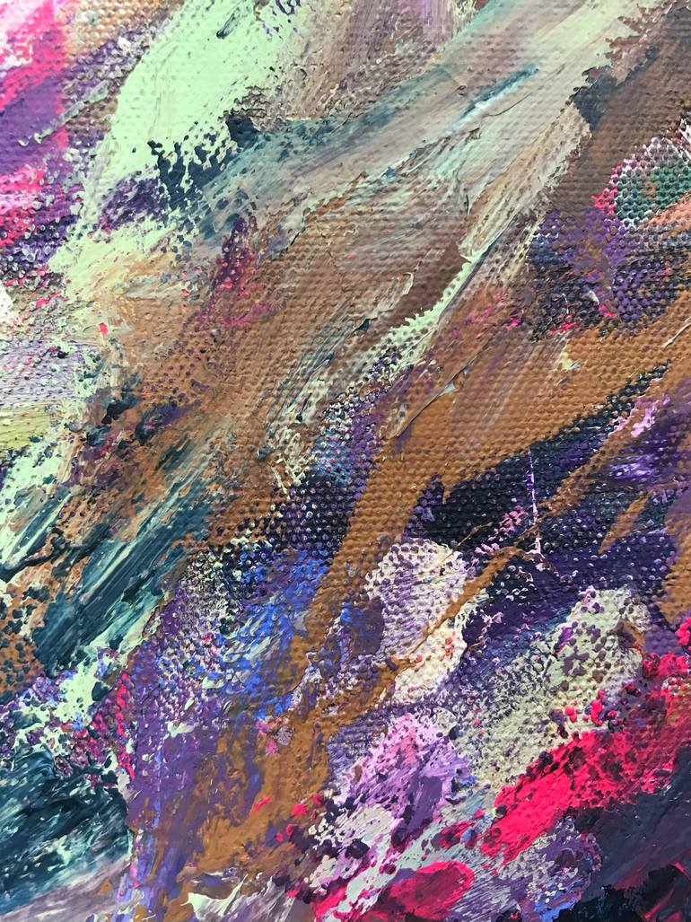 Original Abstract Expressionism Landscape Painting by Liudmyla Popova