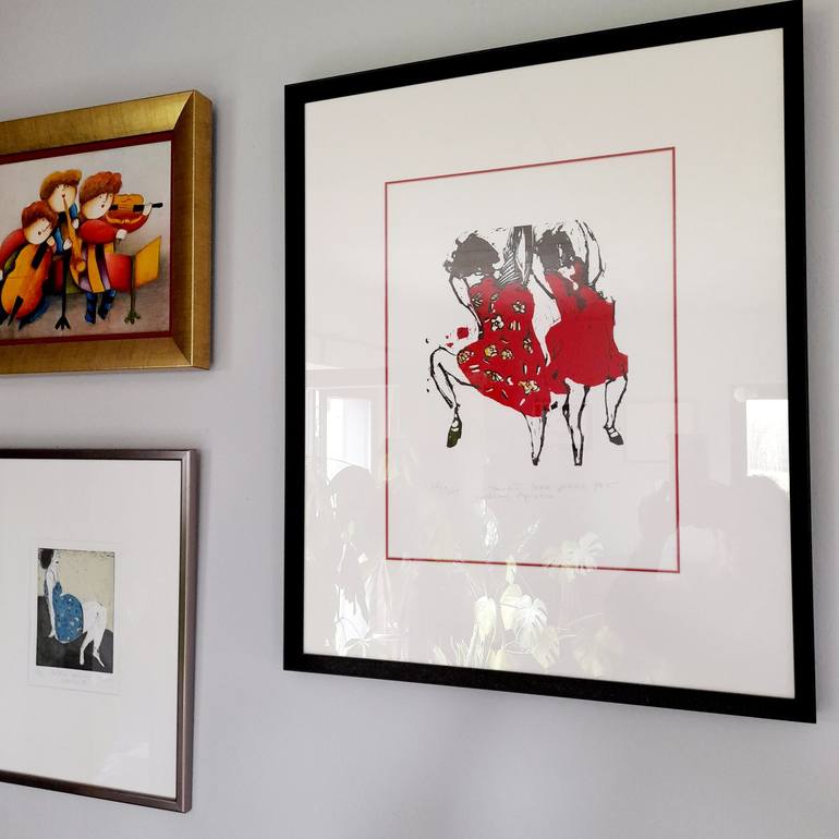 Original Dada Abstract Printmaking by Marta Wakula-Mac